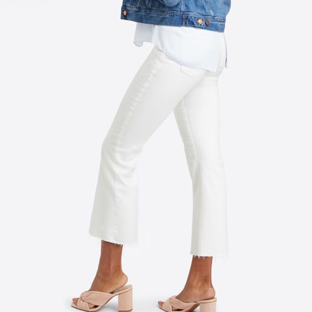 NWT Spanx crop flare denim pants